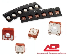 SMD potentiometers in ACP's full product range 6, 9 and 14mm